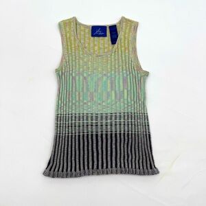 JH Collectables Y2K Tank Top Ribbed Size Med Petite Pastel Baby Tee Tank
